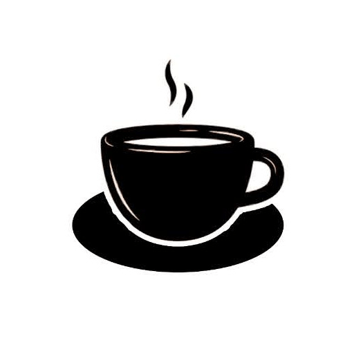 A steaming black coffee cup on a round saucer, symbolizing warmth and comfort, relevant for coffee-related content.